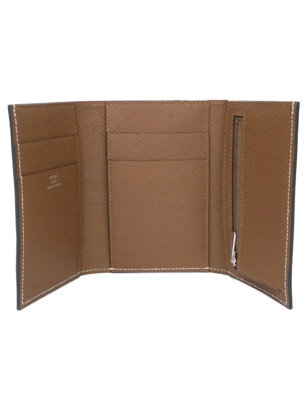 Hermes Epsom Vert Peppermint Bearn Compact 3 Fold Wallet